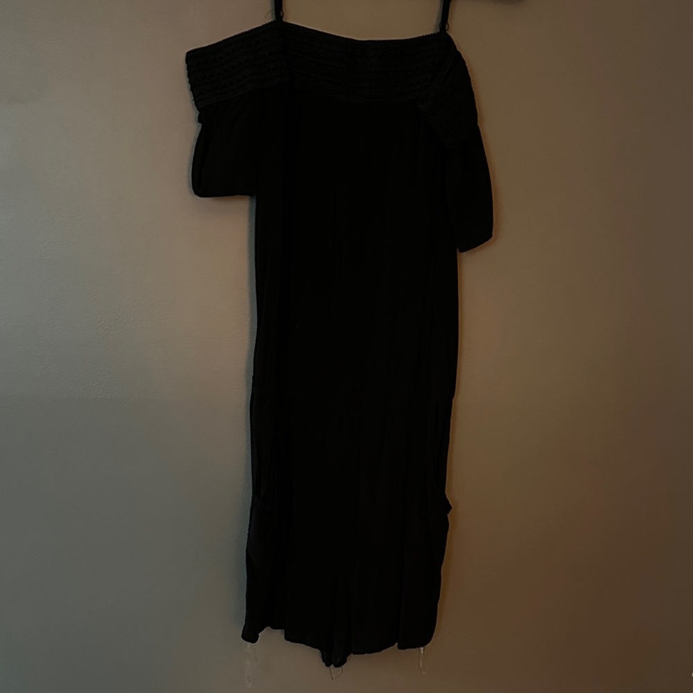 Elegant Black Off-Shoulder Romper